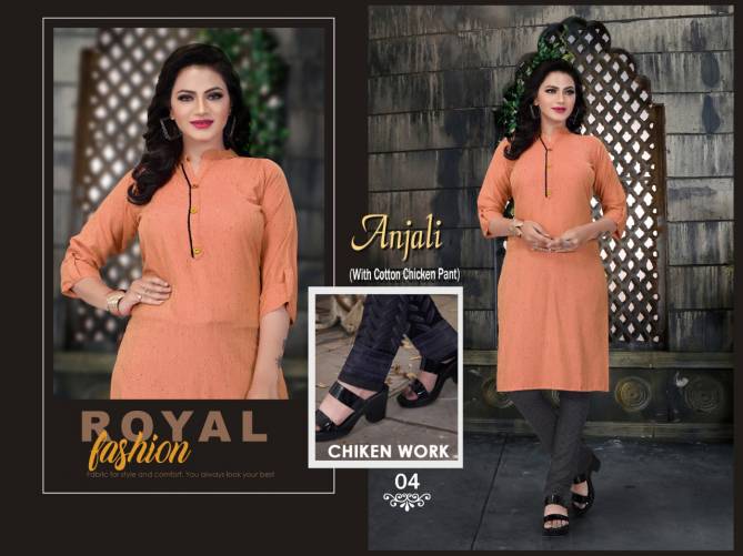 Aagya Anjali latest fancy designer ethnic wear Kurti With Bottom Collection  